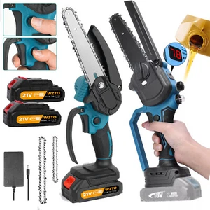 Pour tronçonneuse sans fil 21 V Makita 4/6/8 pouces tronçonneuse électrique tronçonneuse manuelle 2 batteries - Photo 1/41