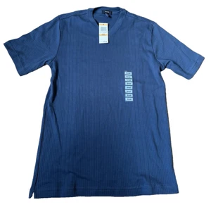 Alfani Men's textured Ribbed Shirt Size Small Color Blue NWT - Picture 1 of 8
