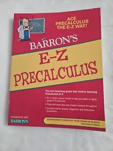 Barron's Education Series Inc, E-Z Precalculus by Peter Eisen Textbook, Like New - Imagen 1 de 13
