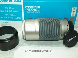 100-300mm F5.6-6.7 AF MACRO ZOOM Lens For Sony ALPHA Minolta maxxum by Cosina - Picture 1 of 1