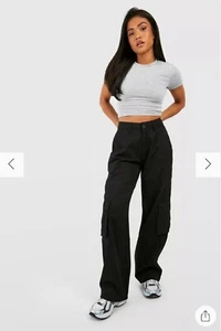 High Waisted Cargo Pants - Picture 1 of 13