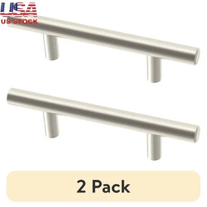 6er-Pack Edelstahl Schrankgriffe Stange Griff einfache Installation robuste Hardware USA - Bild 1 von 6