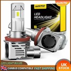 PAIR H11 H8 H9 LED Canbus Bulbs High Low Beam Headlight 6500K White Super Bright