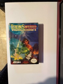 &ldquo;IronSword Wizards & Warriors II NES Complete w/ Poster&rdquo;