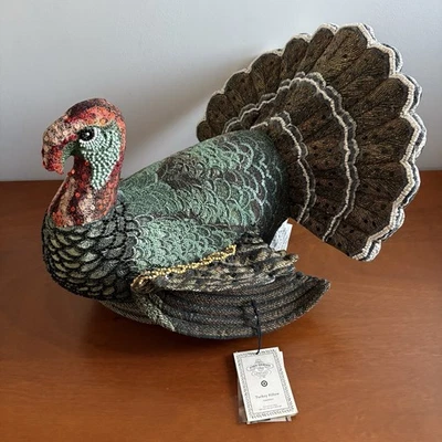 JOHN DERIAN embellished turkey pillow NEW WITH TAGS Target Thanksgiving decor - Image 1 of 4
