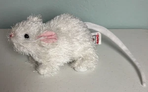GANZ Webkinz HS207 Little Kinz White Mouse 12" Nose to Tail No Code - Picture 1 of 6