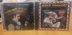 VICENTE FERNANDEZ: Aunqu Me Duela El Alma - Por Tu Maldita Amor CD Lot - Picture 1 of 14
