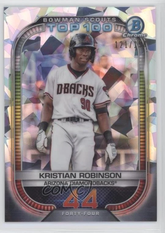 2021 Bowman Scouts Top 100 Atomic Refractor /150 Kristian Robinson #BTP-44 - Image 1 of 2