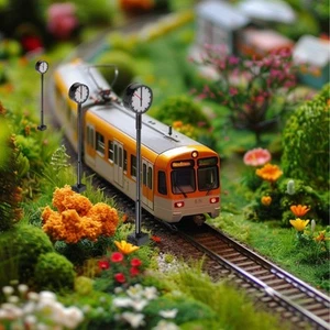 Nagelneue Modellleuchte Bahnsteig Uhr Lampe Geschenke Spur HO Modelleisenbahn - Bild 1 von 22