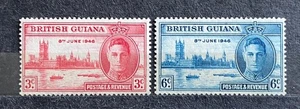 British Guiana 1946 KGVI Victory Set MH C144 - Bild 1 von 2