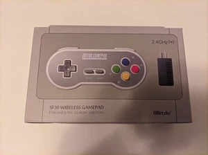 8Bitdo SF30 2.4G Wireless Gamepad for SNES/SFC Classic Edition - Picture 1 of 4