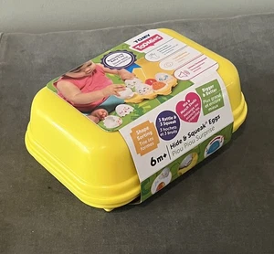 TOMY Toomies Versteck- und Quietscheier Babyspielzeug - Babykiste mit Spielzeugeiern mit 3 Quietschen  - Bild 1 von 10