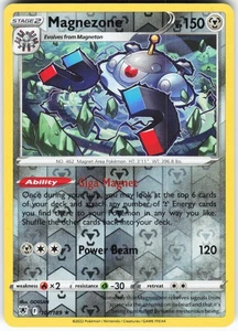 Magnezone 107/189 Pokemon SWSH10: Astral Radiance Reverse Holo Holo Rare LP - Picture 1 of 2