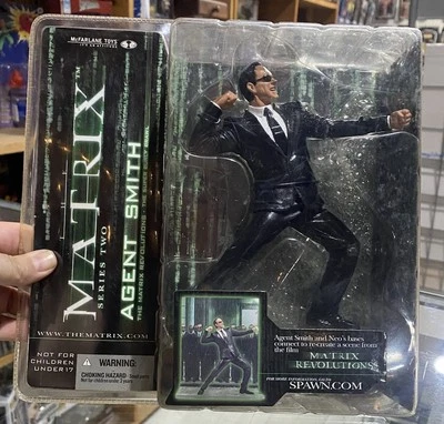 Figura De Colección McFarlane Matrix Revolutions Agente Smith Super Burly Brawl Serie 2 Foto 1 de 3