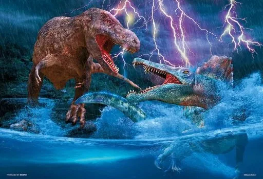 Puzzle Onslaught from Underwater Tyrannosaurus VS Spinosaurus "DINOSAURUS"... - Immagine 1 di 1