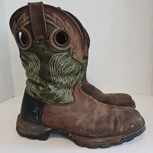 Durango DDB0177 Men's Brown Green Maverick XP Square Toe Work Boots SZ 10 Cowboy - Bild 1 von 8