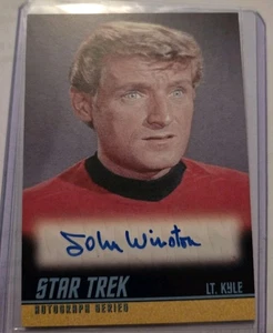 2009 Star Trek: TOS John Winston as Lt Kyle A214 autograph card Very LTD - Picture 1 of 2