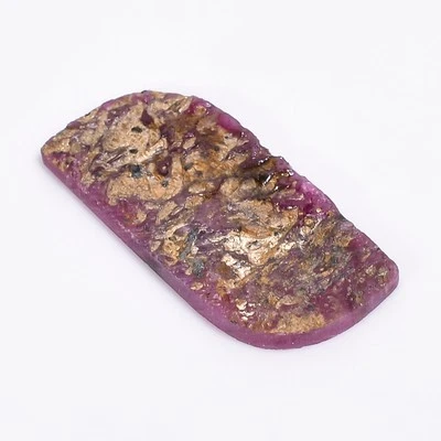 9.5 Ct.Amazing Top Grade Quality 100% Natural Pyrite Ruby Fancy Shaped Slice - Image 1 of 4