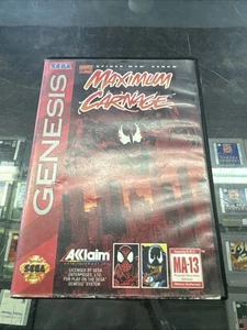 Spider-Man and Venom: Maximum Carnage (Sega Genesis) manuale mancante, testato - Foto 1 di 12