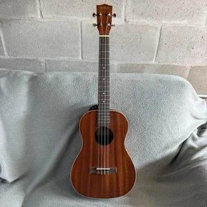 Kala KA-BE Satin Mahogany Baritone Ukulele w/ EQ - Picture 1 of 14