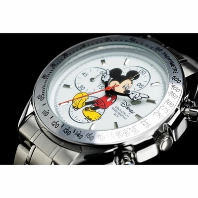 Reloj ANOTHER HEAVEN Disney Mickey Mouse, Modelo Reproducción Vintage (Plateado) Foto 1 de 4