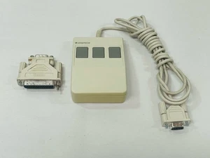 Vintage Retro Logitech 3 Button Mouse C7-3F-9F Ball Mouse 9-Pin Serial Connector - Picture 1 of 5