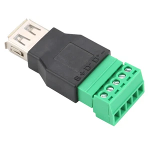 2PCS A Type Solderless A Female USB Terminal Adapter Converter Adapter Female - Photo 1 sur 9