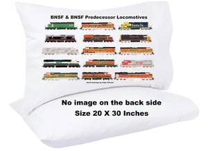 Funda de almohada BNSF y BNSF locomotoras predecesores 20"x30" de Andy Fletcher - Imagen 1 de 1