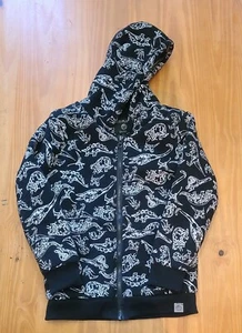 Free Planet Jungen Größe 7 Kapuzenjacke leuchtet im Dunkeln durchgehender Reißverschluss Fronttaschen - Bild 1 von 8