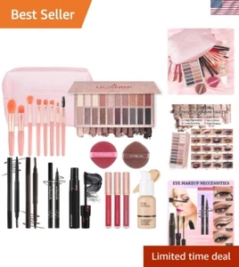 All-in-One Teen Makeup Kit with 20 Colors Eyeshadow & Brushes - Perfect Gift! - Picture 1 of 9