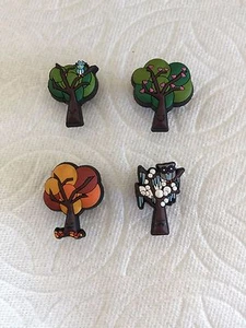 TREE JIBBITZ TREE SHOE CHARMS SPRING SUMMER FALL WINTER TREE JIBBITZ SHOE CHARMS - Picture 1 of 5