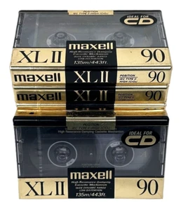 Qty 1 SEALED Blank Maxell XLII 90 Minute Cassette Tape CrO2 Made in Japan 1990 - Picture 1 of 4