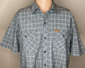 Orvis grau kariert 2 Taschen Herren Kurzarm Knopfleiste Hemd Größe Medium - Bild 1 von 9
