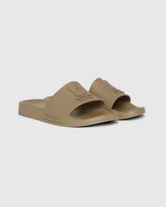 Phsyco Bunny- Men's Logo Slides 12 Beige - Picture 1 of 3