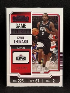 Kawhi Leonard 2023-24 Panini Contenders #80 Game Ticket /199 - Clippers - Picture 1 of 2