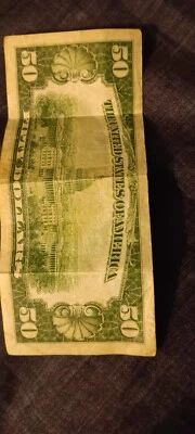 50 dollar bill 1934 - Image 1 of 2