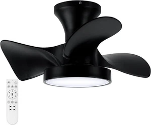 Low Profile Ceiling Fan with Lights and Remote - Small Flush Mount Fan(22inch) - Picture 1 of 7