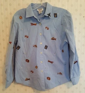 Teddi PS Hemd Bluse Oberteil Stretch Knopfleiste Langarm Reise Urlaub süß A1 - Bild 1 von 12