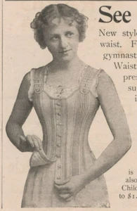 Ferris' Good Sense Corset Waist for Misses 1896 Antique Print Ad - Picture 1 of 2