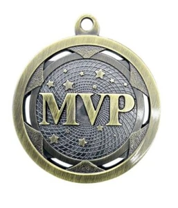 MVP Most Valubale Player Medal with 51mm Dia ( 2 Colours )Engraved / Ribbon FREE - Picture 1 of 5
