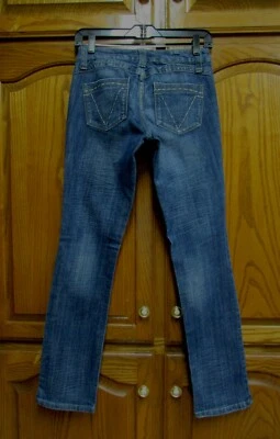 JUNIORS ZD ZANA DI SZ 7 X 31 MED WASH COTTON/POLYESTER/SPANDEX SKINNY JEANS EUC - Изображение 1 из 4