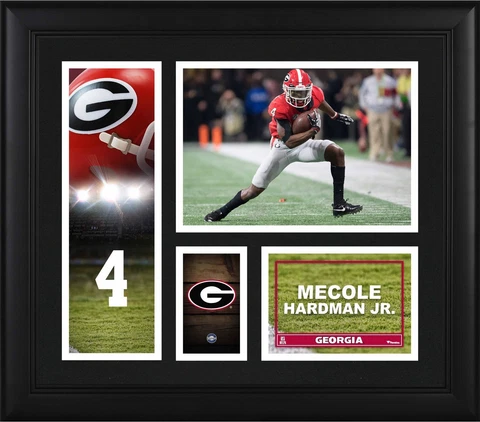 Mecole Hardman Georgia Bulldogs Framed 15" x 17" Player Collage Cover