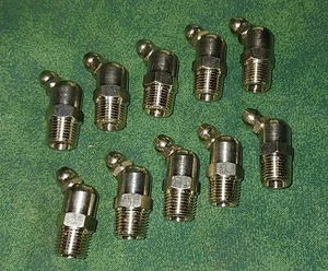 (10) Accesorios de grasa de acero inoxidable 1/8" NPT - 67,5° (21886-G) - Imagen 1 de 5
