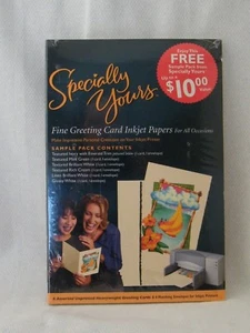 New Fine Greeting Card Inkjet Paper Sample Pk of 6 Heavyweight Cards & Envelopes - Picture 1 of 8