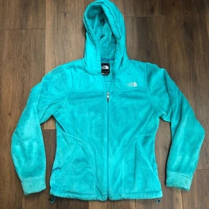 The North Face Jacke Damen Gr. Small türkis durchgehender Reißverschluss Osito Fleece flauschig warm - Bild 1 von 10