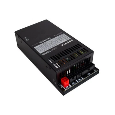 Apevia 500Watt 1 x 40mm Fan Black  MINI-ITX Power Supply, ITX-PFC500W - Image 1 of 4