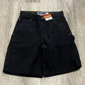 Old Navy Boys Painters Shorts Sz 5 Black Adjustable Waist New - Picture 1 of 10