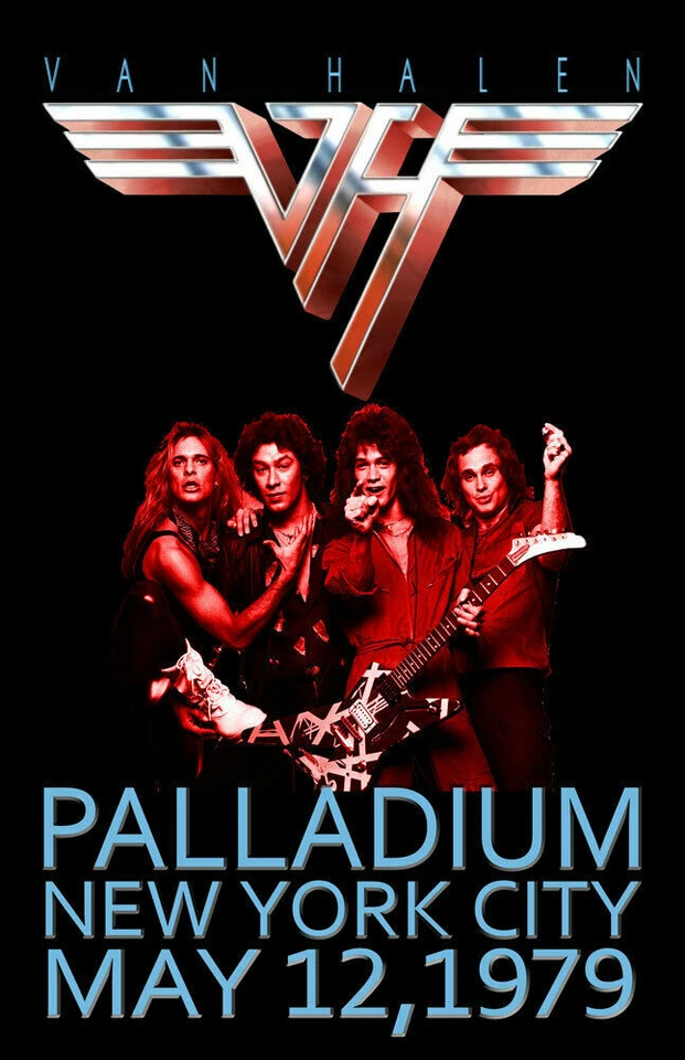 VAN HALEN REPLICA *PALLADIUM* 1979 CONCERT POSTER - Image 1 of 1