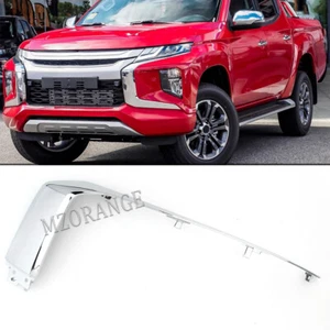 For Mitsubishi Triton L200 2019-2022 Upper Left Bumper Trim Chrome Replacement - Picture 1 of 12