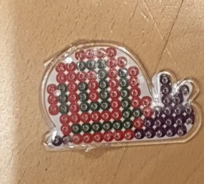 BÜGELPERLEN STECKPLATTE / STIFTPLATTE "SCHNECKCHEN"! - Bild 1 von 2